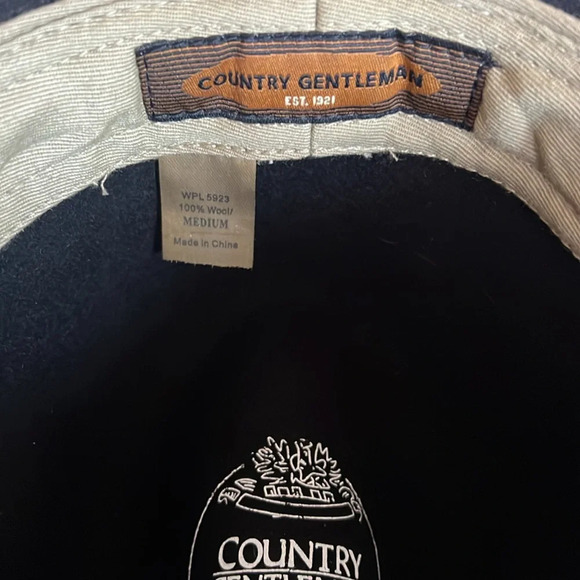 Country Gentleman Wilton Gentle Felt 100% Black Wool Fedora Hat - Size M - Picture 6 of 7